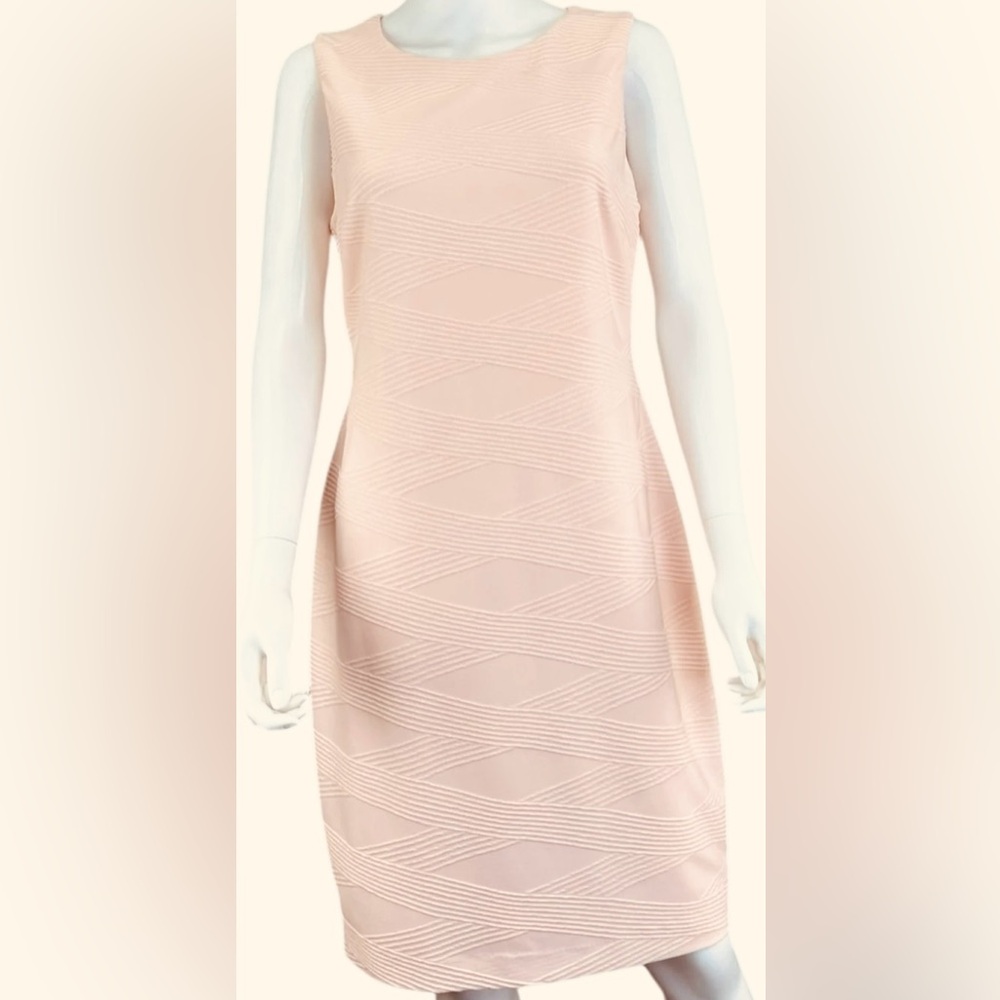 Tommy Hilfiger Blush Textured Midi Dress NWOT
